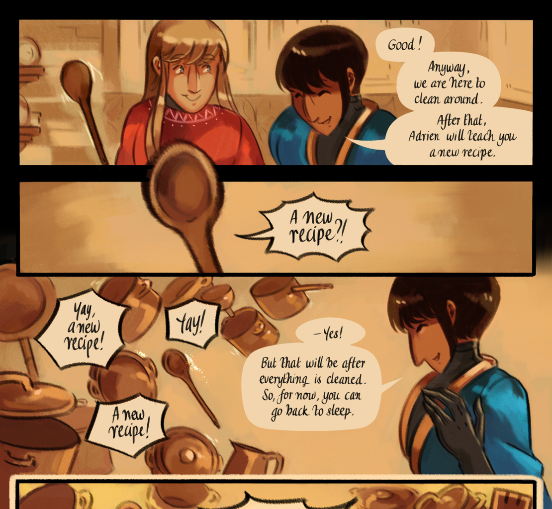 The Gifts of Darkness - Episode 8, Page 18: Chapter 8: The enchanted kitchen