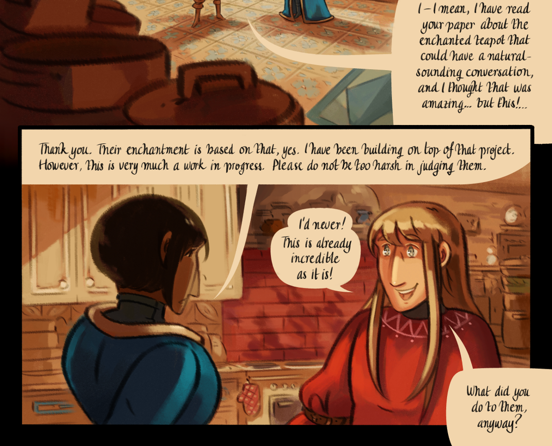 The Gifts of Darkness - Episode 8, Page 19: Chapter 8: The enchanted kitchen