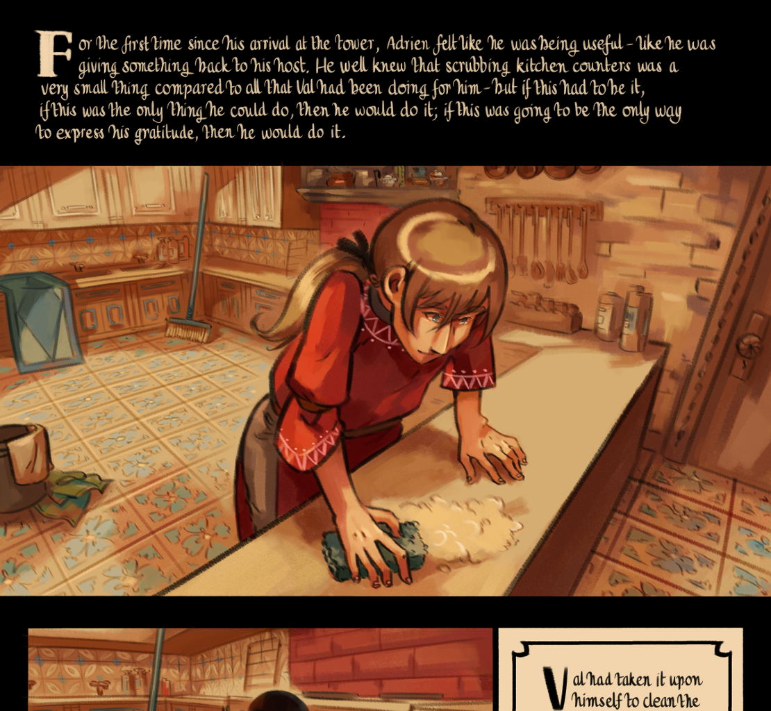 The Gifts of Darkness - Episode 8, Page 21: Chapter 8: The enchanted kitchen