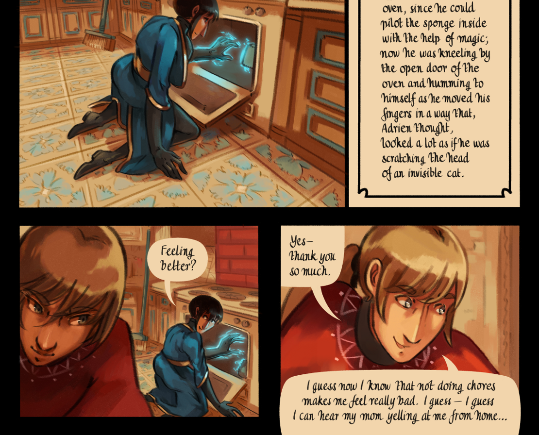 The Gifts of Darkness - Episode 8, Page 21: Chapter 8: The enchanted kitchen
