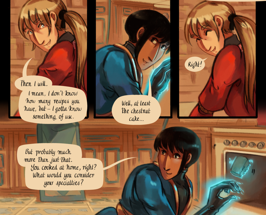 The Gifts of Darkness - Episode 8, Page 22: Chapter 8: The enchanted kitchen
