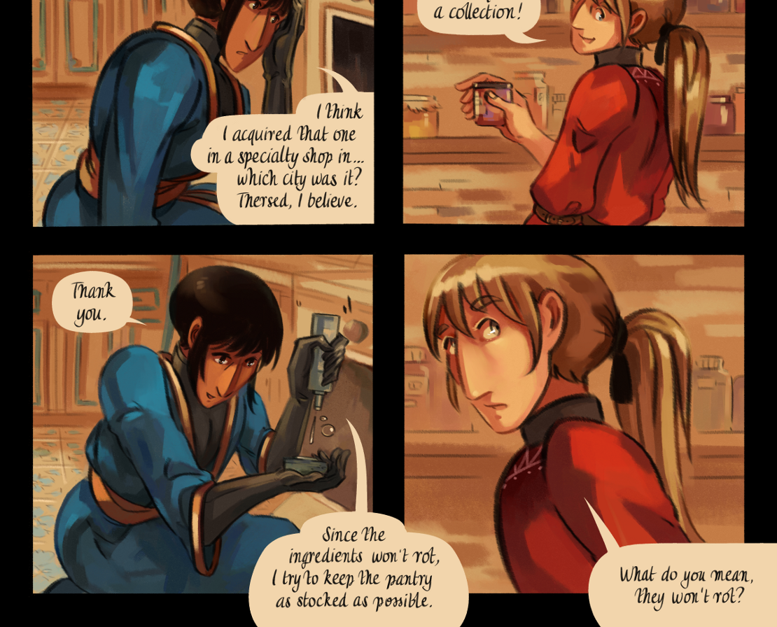 The Gifts of Darkness - Episode 8, Page 24: Chapter 8: The enchanted kitchen