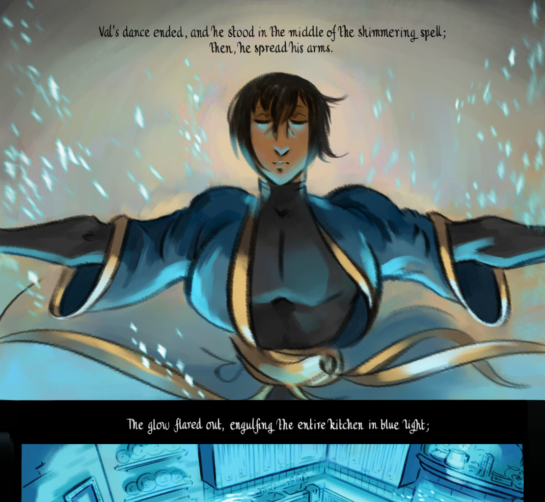 The Gifts of Darkness - Episode 8, Page 28: Chapter 8: The enchanted kitchen