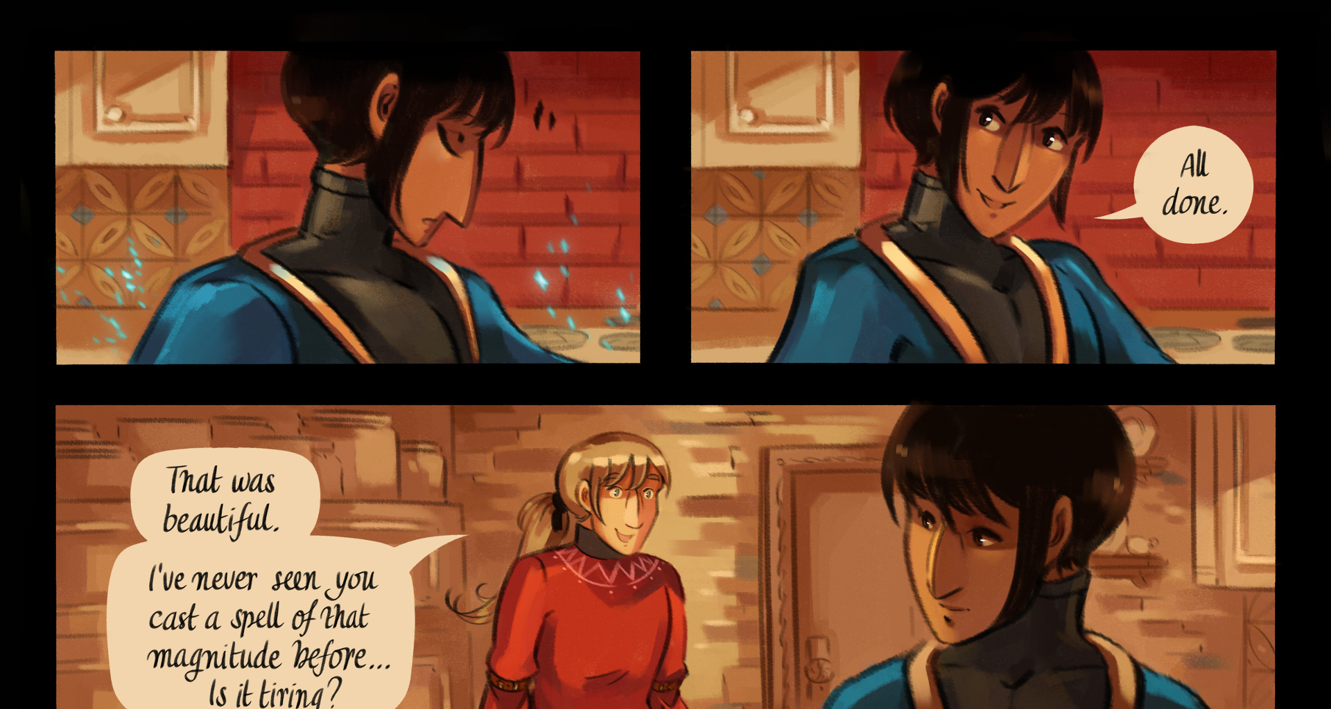 The Gifts of Darkness - Episode 8, Page 29: Chapter 8: The enchanted kitchen