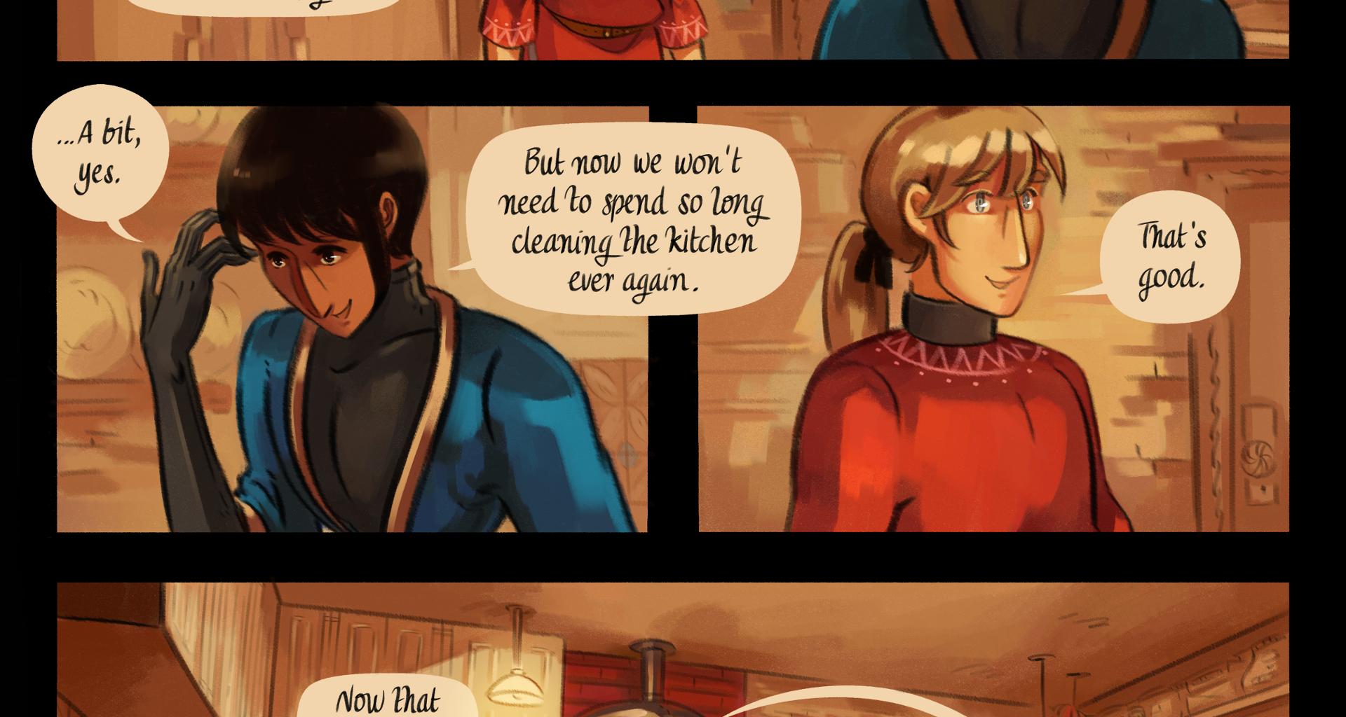 The Gifts of Darkness - Episode 8, Page 29: Chapter 8: The enchanted kitchen