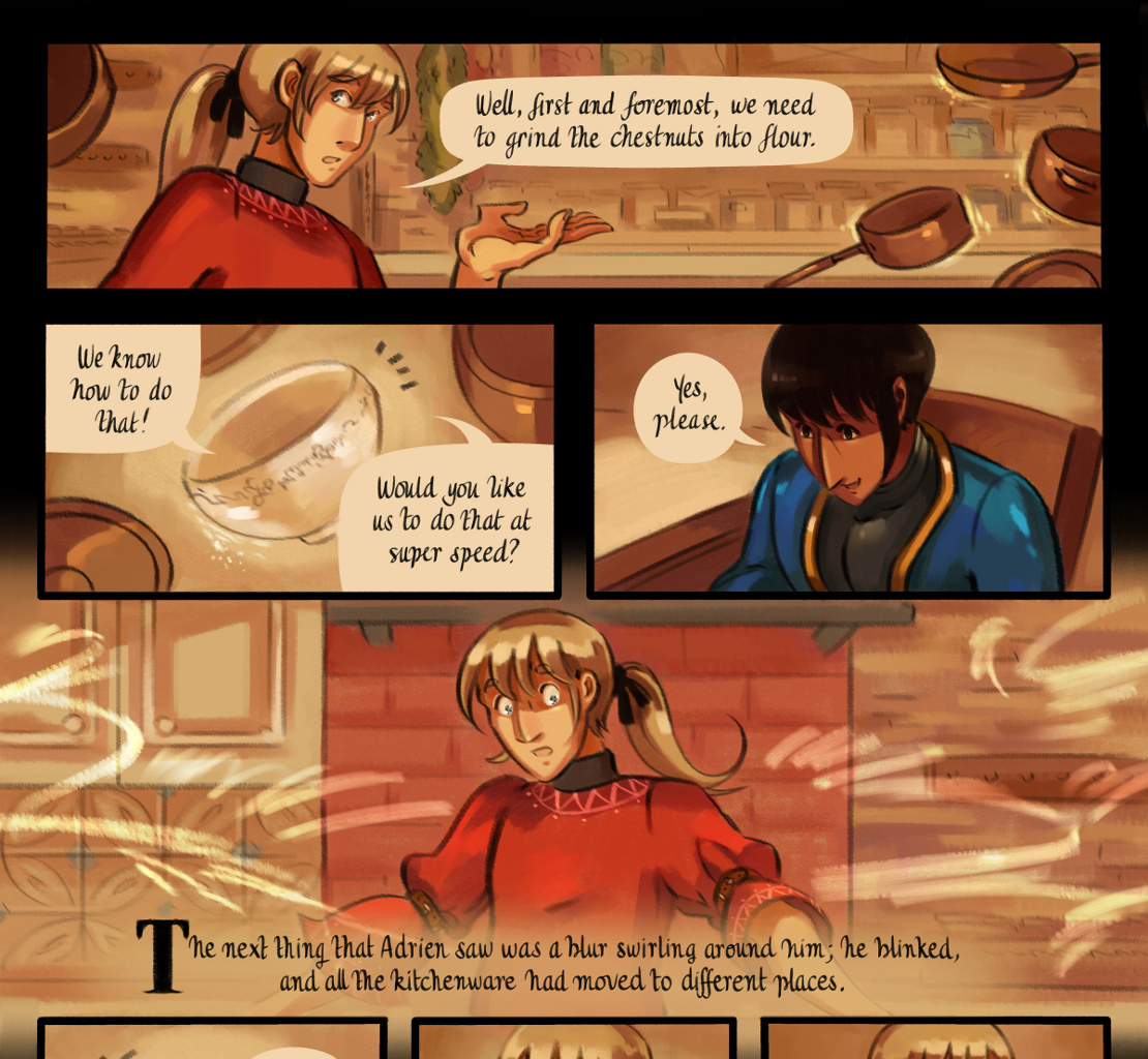 The Gifts of Darkness - Episode 8, Page 32: Chapter 8: The enchanted kitchen