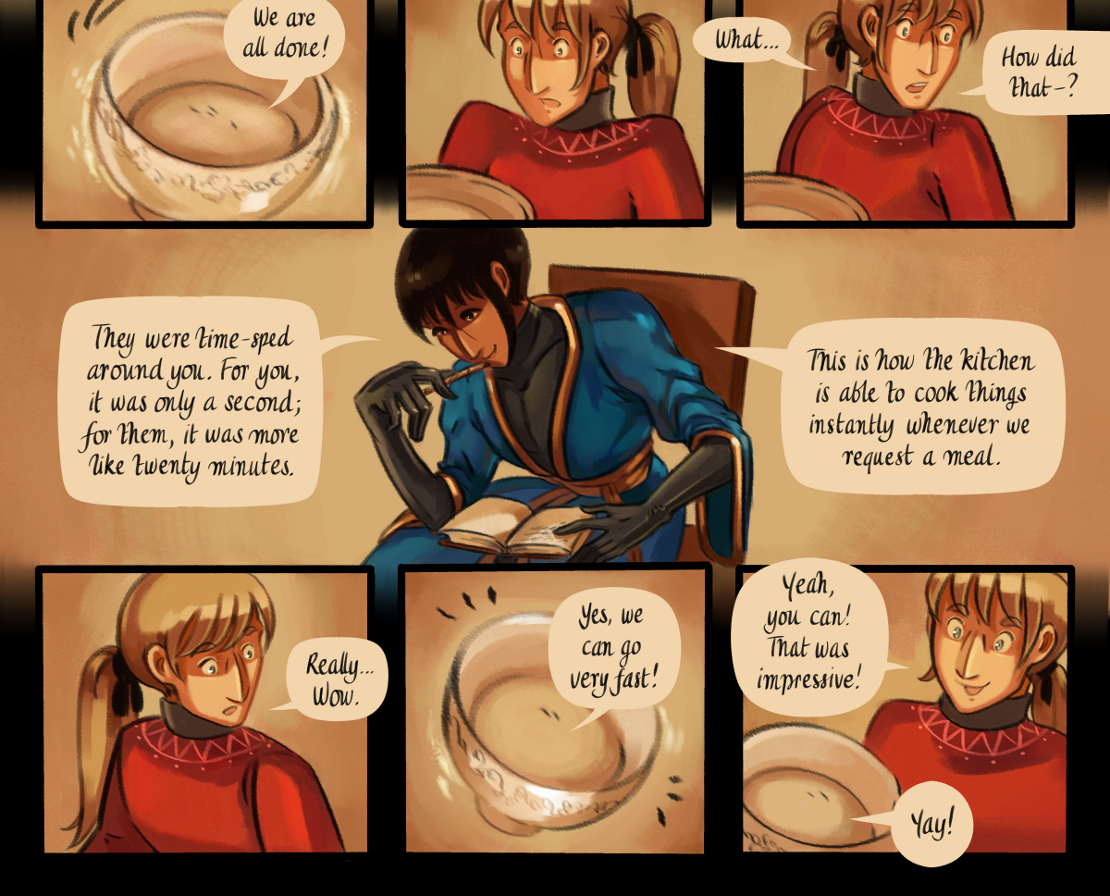 The Gifts of Darkness - Episode 8, Page 32: Chapter 8: The enchanted kitchen