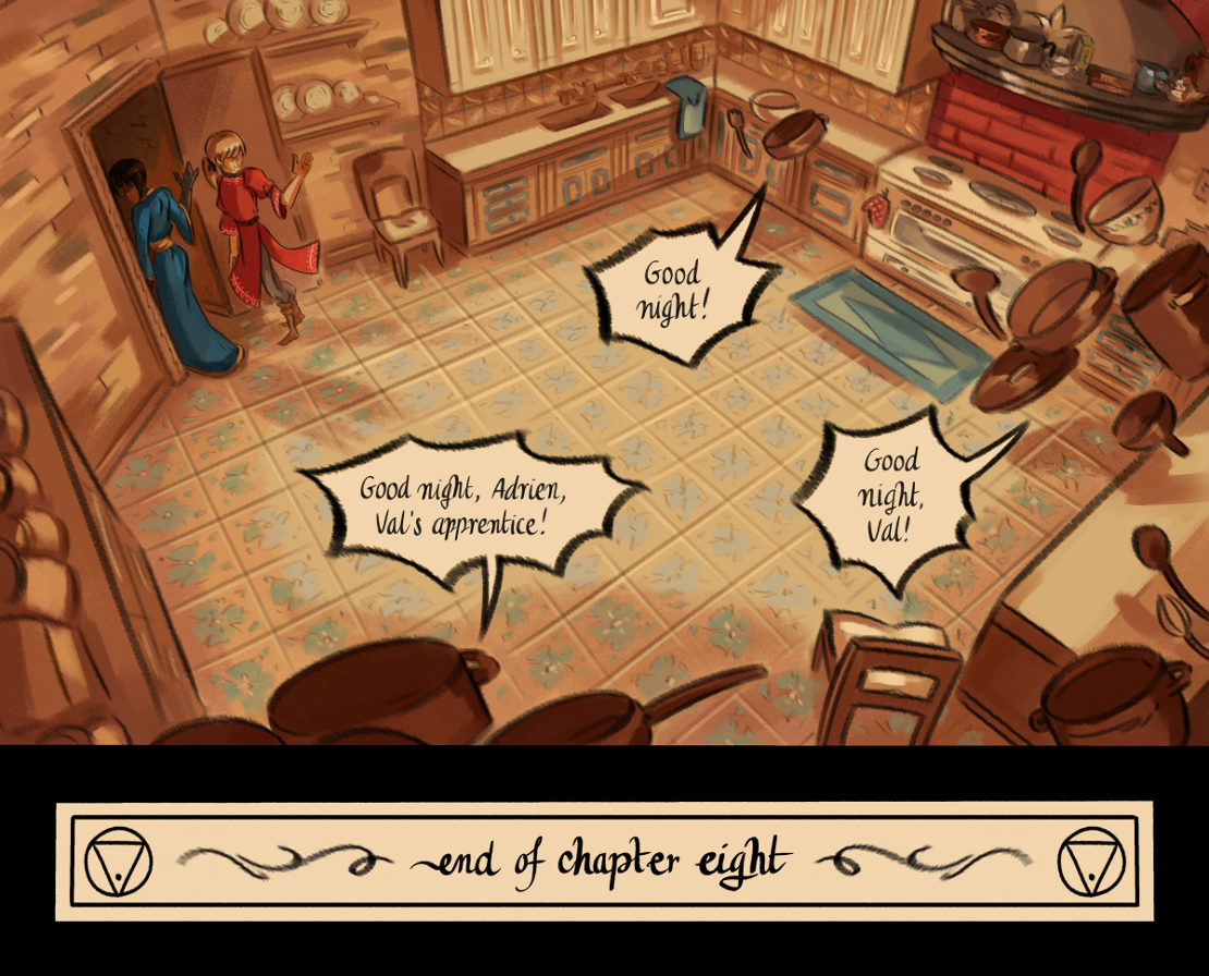 The Gifts of Darkness - Episode 8, Page 36: Chapter 8: The enchanted kitchen