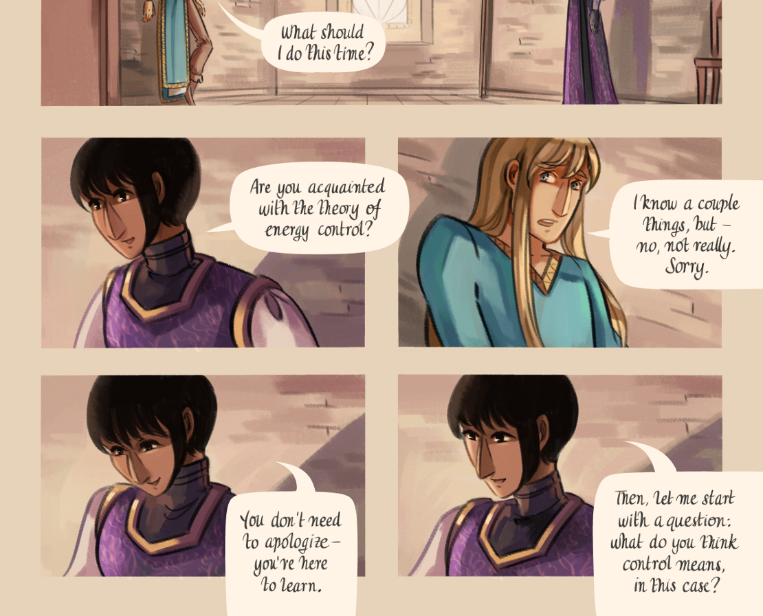 The Gifts of Darkness - Episode 9, Page 3: Chapter 9: Little flames