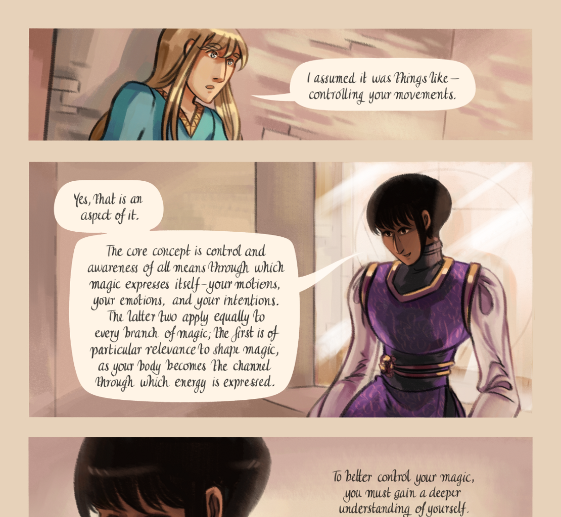 The Gifts of Darkness - Episode 9, Page 4: Chapter 9: Little flames