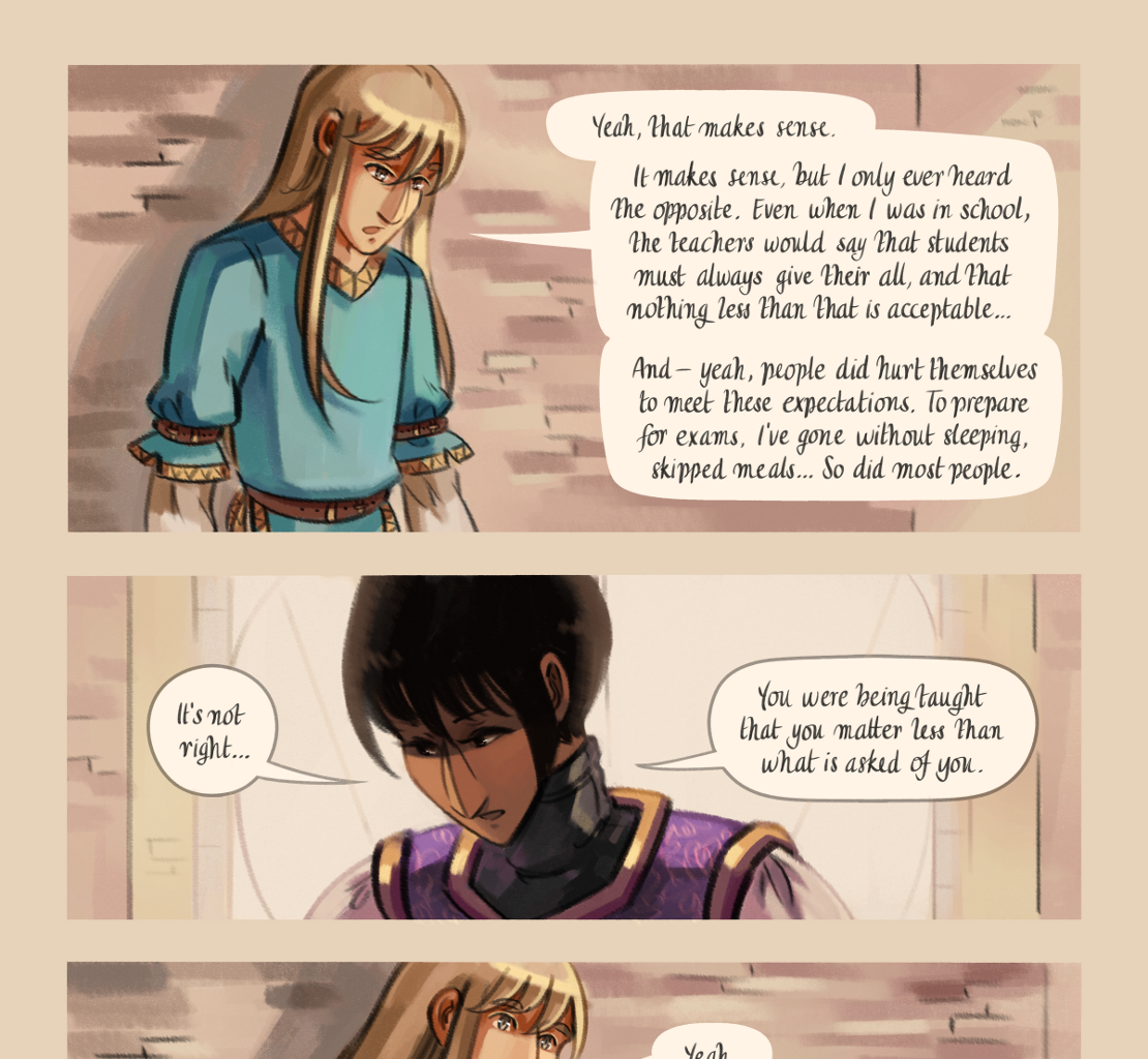 The Gifts of Darkness - Episode 9, Page 6: Chapter 9: Little flames