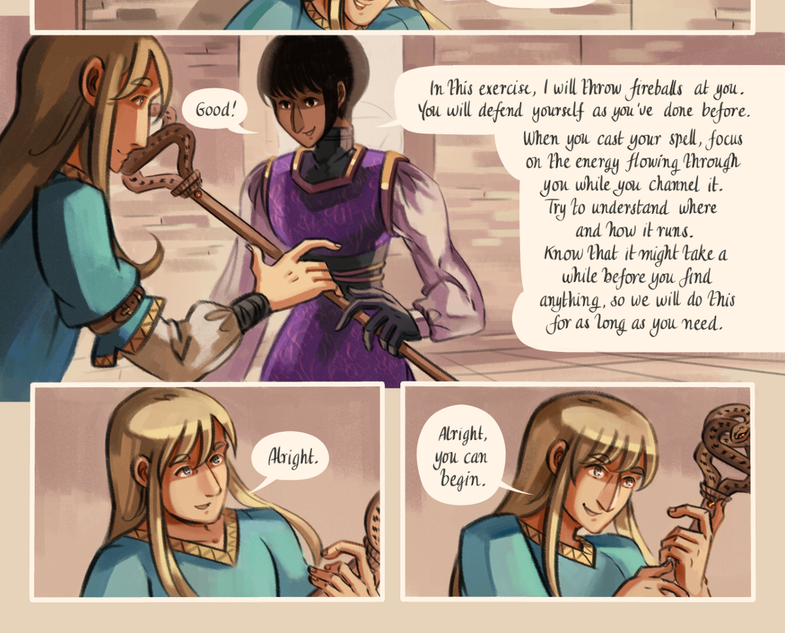 The Gifts of Darkness - Episode 9, Page 7: Chapter 9: Little flames