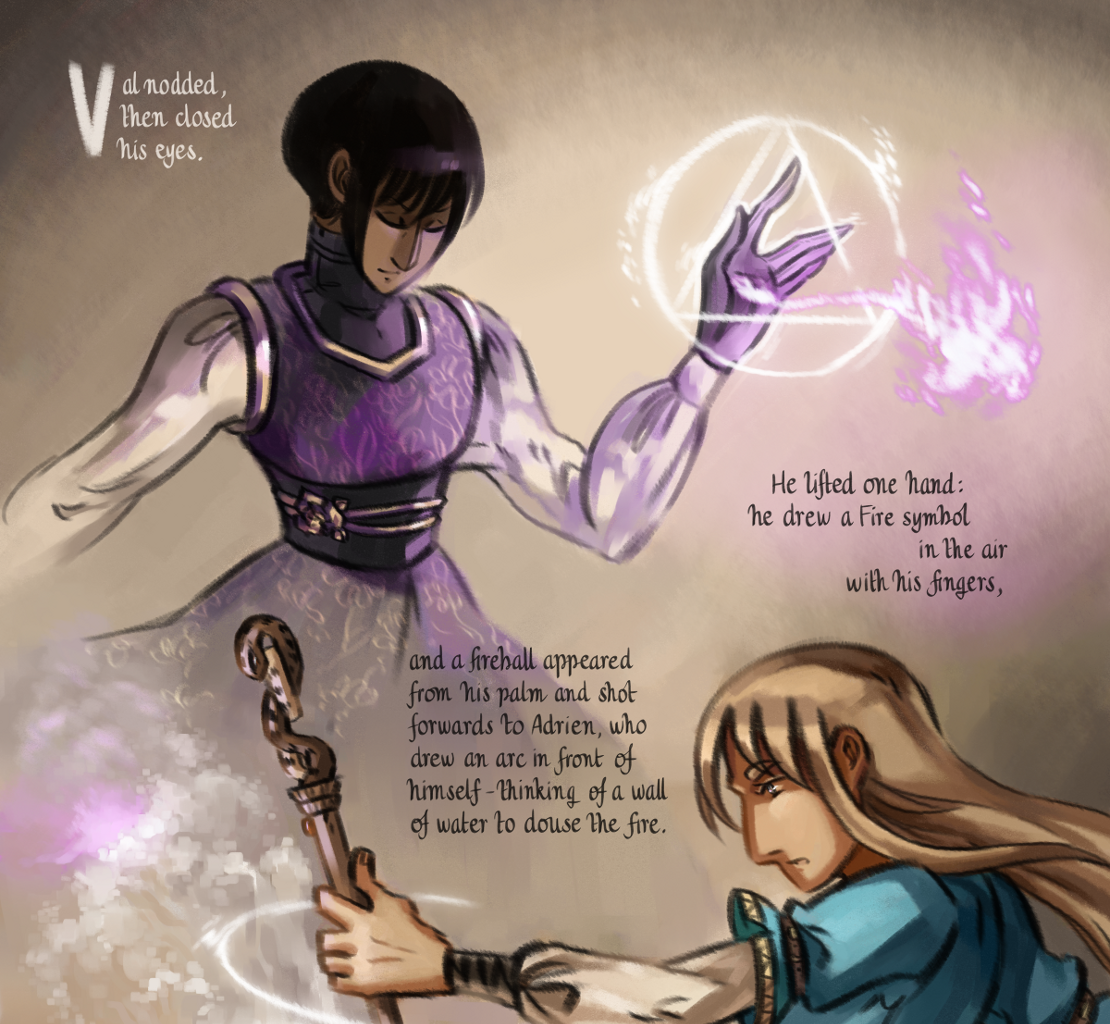 The Gifts of Darkness - Episode 9, Page 8: Chapter 9: Little flames