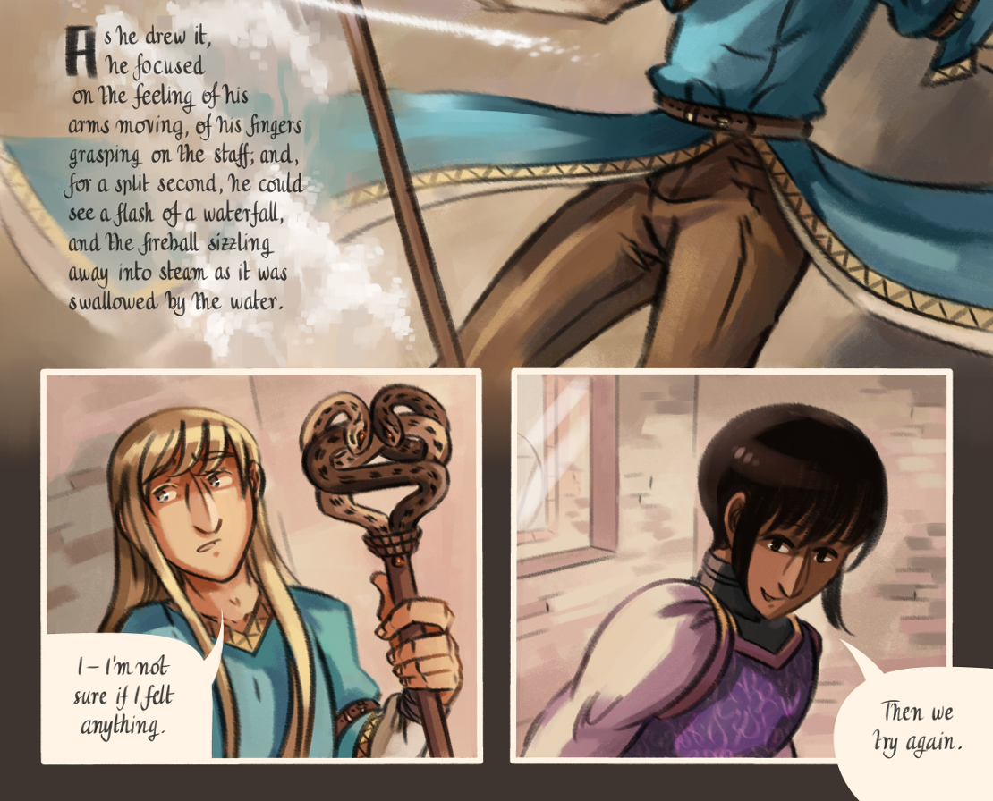 The Gifts of Darkness - Episode 9, Page 8: Chapter 9: Little flames