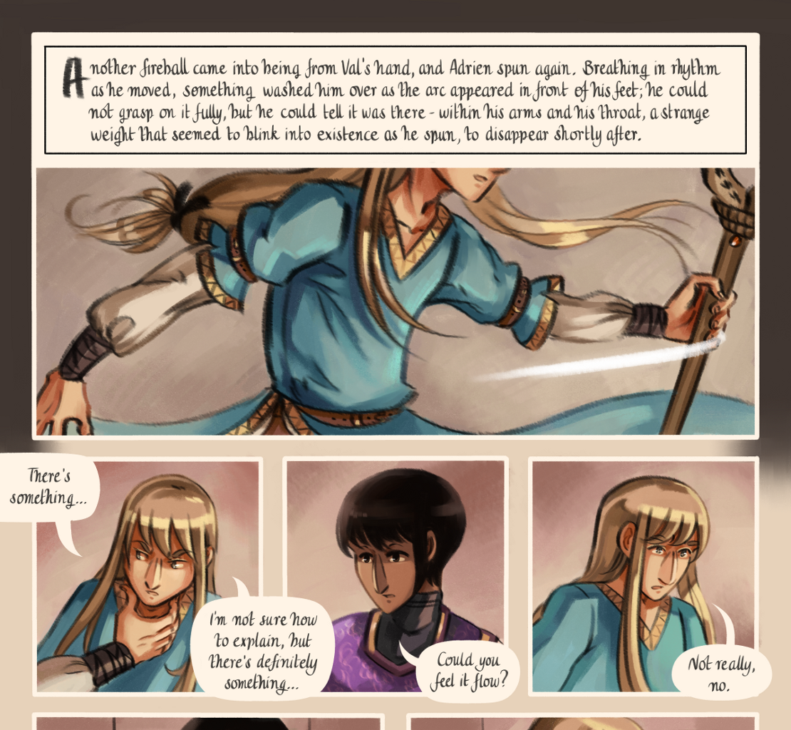 The Gifts of Darkness - Episode 9, Page 9: Chapter 9: Little flames