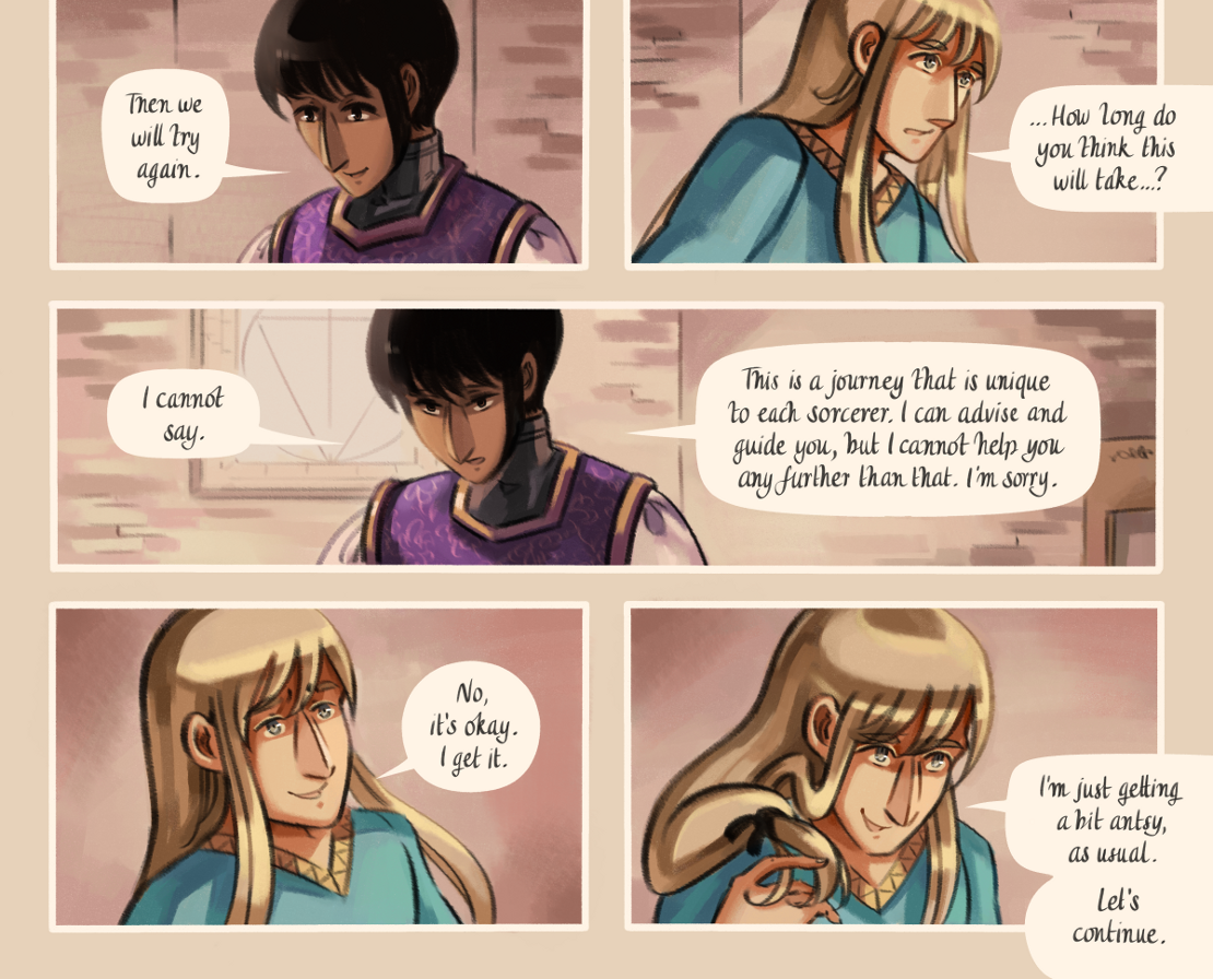 The Gifts of Darkness - Episode 9, Page 9: Chapter 9: Little flames