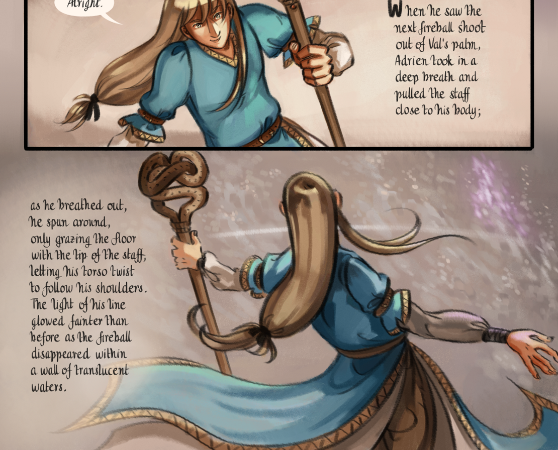 The Gifts of Darkness - Episode 9, Page 12: Chapter 9: Little flames