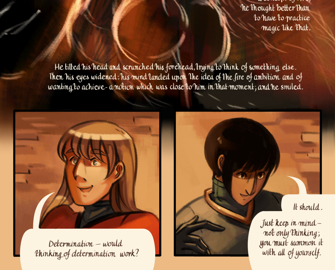 The Gifts of Darkness - Episode 9, Page 22: Chapter 9: Little flames