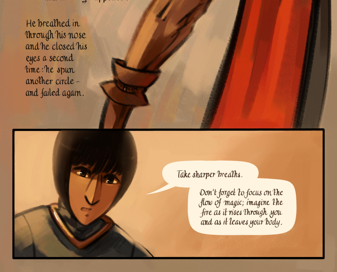 The Gifts of Darkness - Episode 9, Page 23: Chapter 9: Little flames