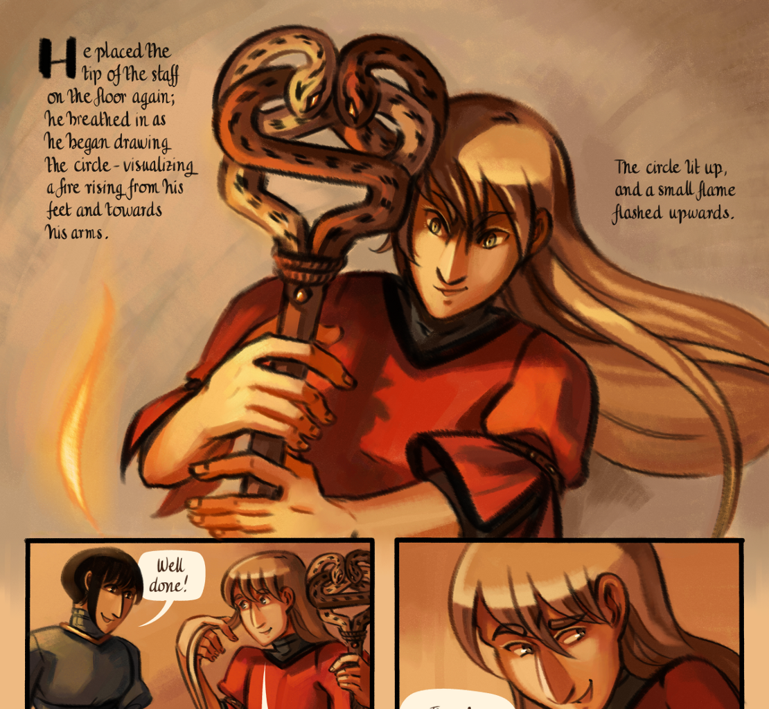 The Gifts of Darkness - Episode 9, Page 24: Chapter 9: Little flames