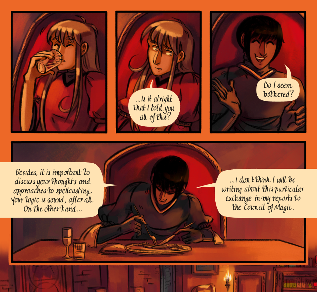 The Gifts of Darkness - Episode 9, Page 27: Chapter 9: Little flames