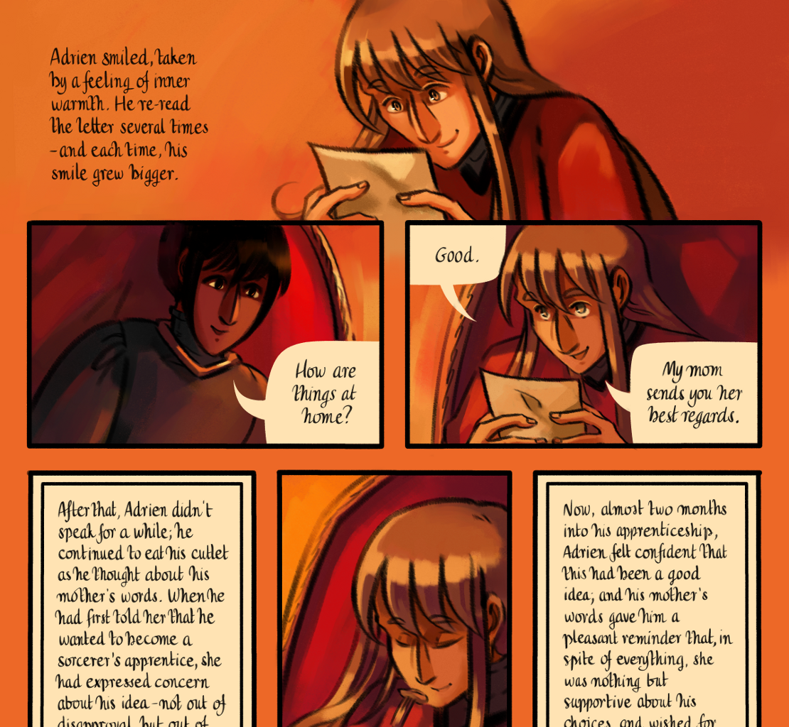 The Gifts of Darkness - Episode 9, Page 29: Chapter 9: Little flames