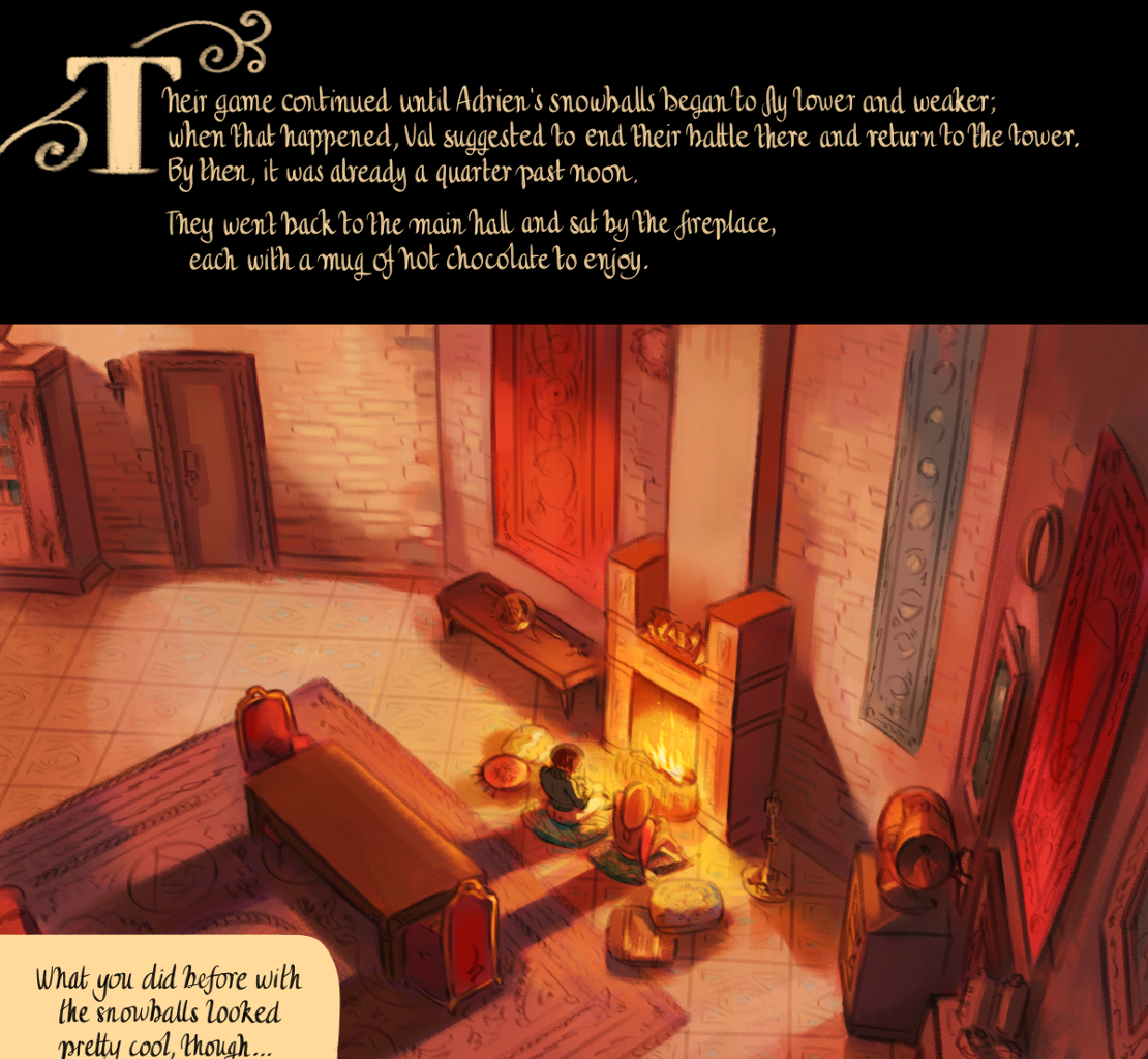 The Gifts of Darkness - Episode 10, Page 12: Chapter 10: The dragon and the snow