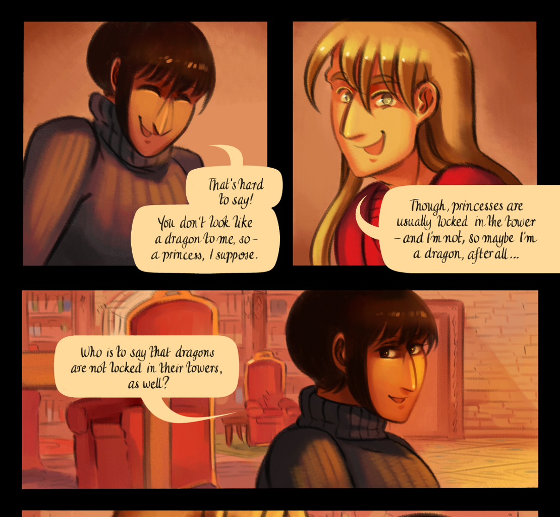 The Gifts of Darkness - Episode 10, Page 18: Chapter 10: The dragon and the snow