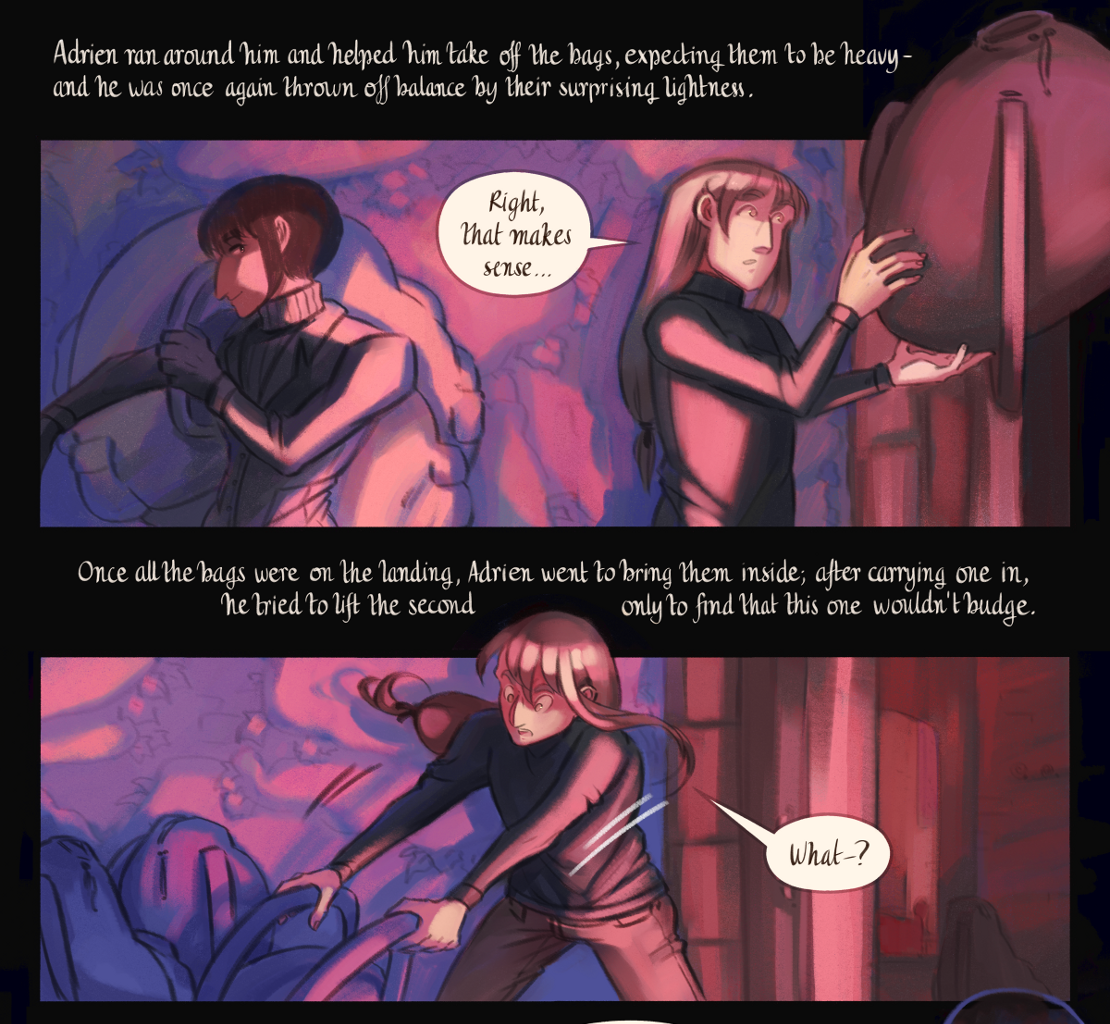 The Gifts of Darkness - Episode 12, Page 17: Chapter 12: Burdens