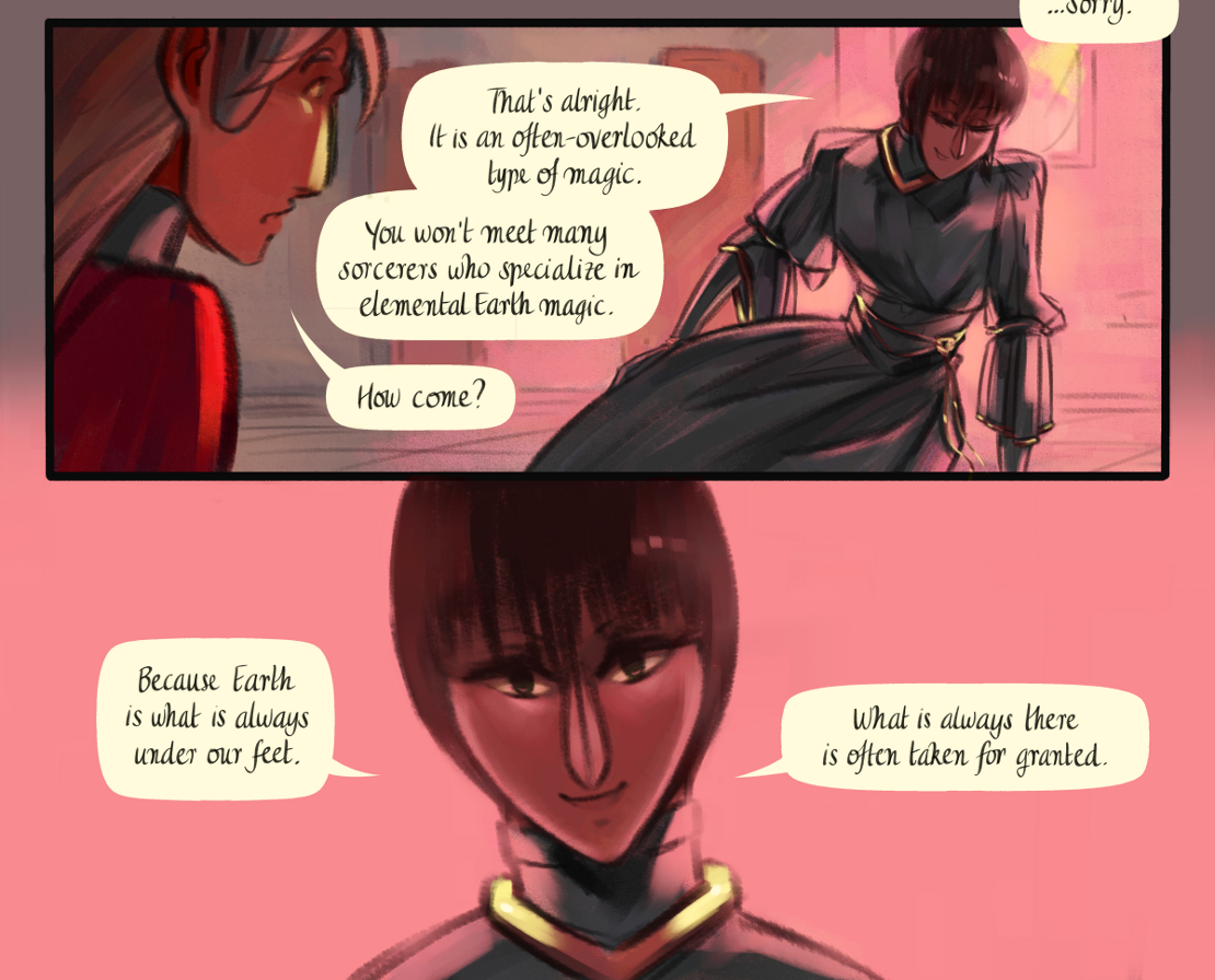 The Gifts of Darkness - Episode 13, Page 8: Chapter 13: Shifting horizons