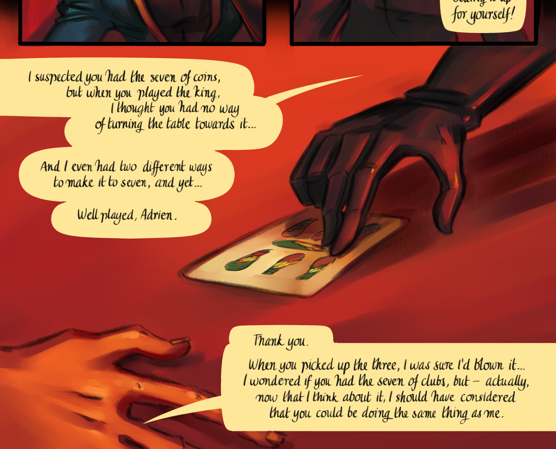 The Gifts of Darkness - Episode 13, Page 21: Chapter 13: Shifting horizons