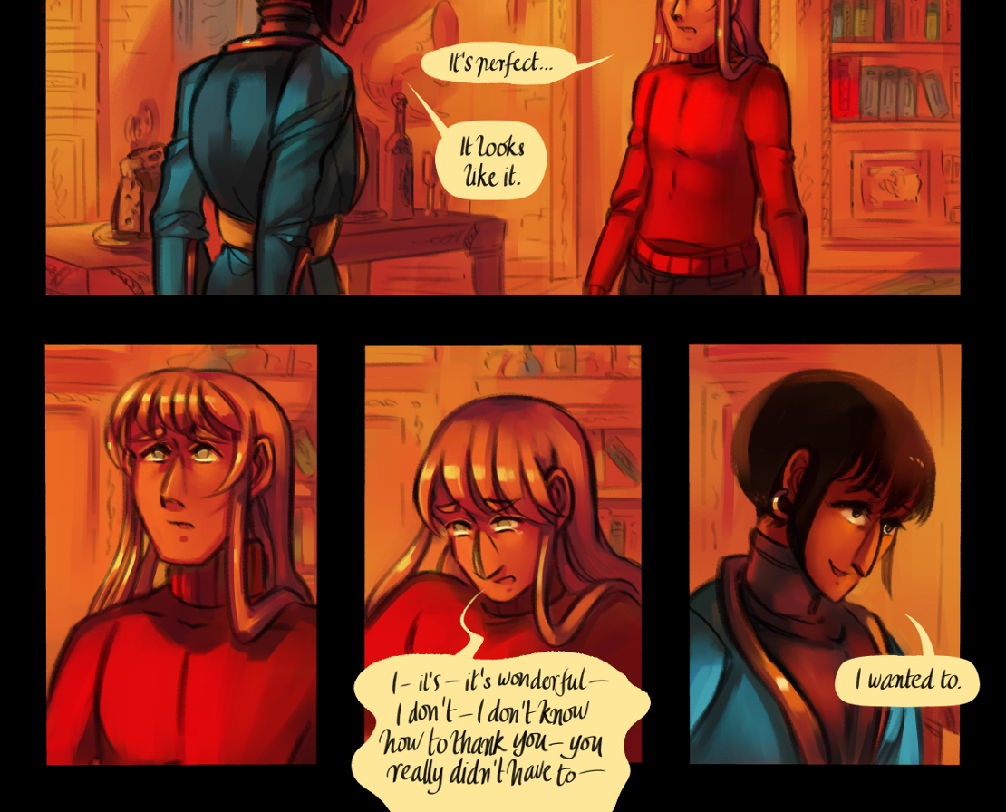 The Gifts of Darkness - Episode 13, Page 28: Chapter 13: Shifting horizons