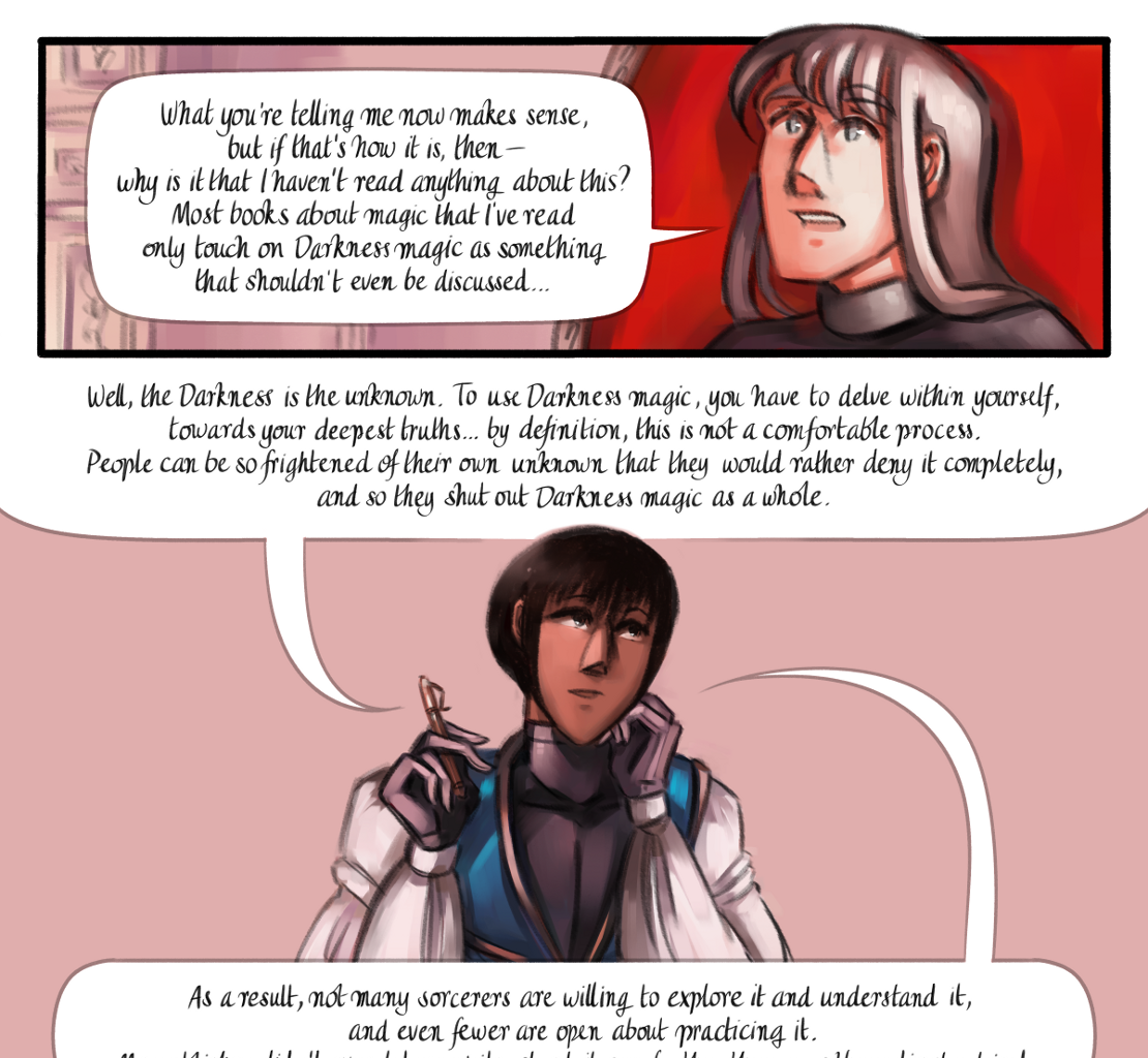 The Gifts of Darkness - Episode 14, Page 8: Chapter 14: Silence