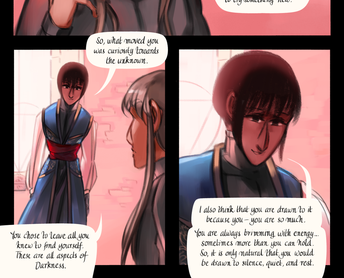 The Gifts of Darkness - Episode 14, Page 17: Chapter 14: Silence