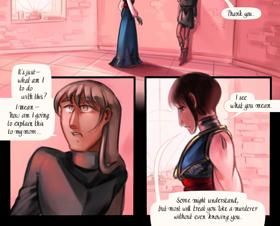 The Gifts of Darkness - Episode 14, Page 18: Chapter 14: Silence