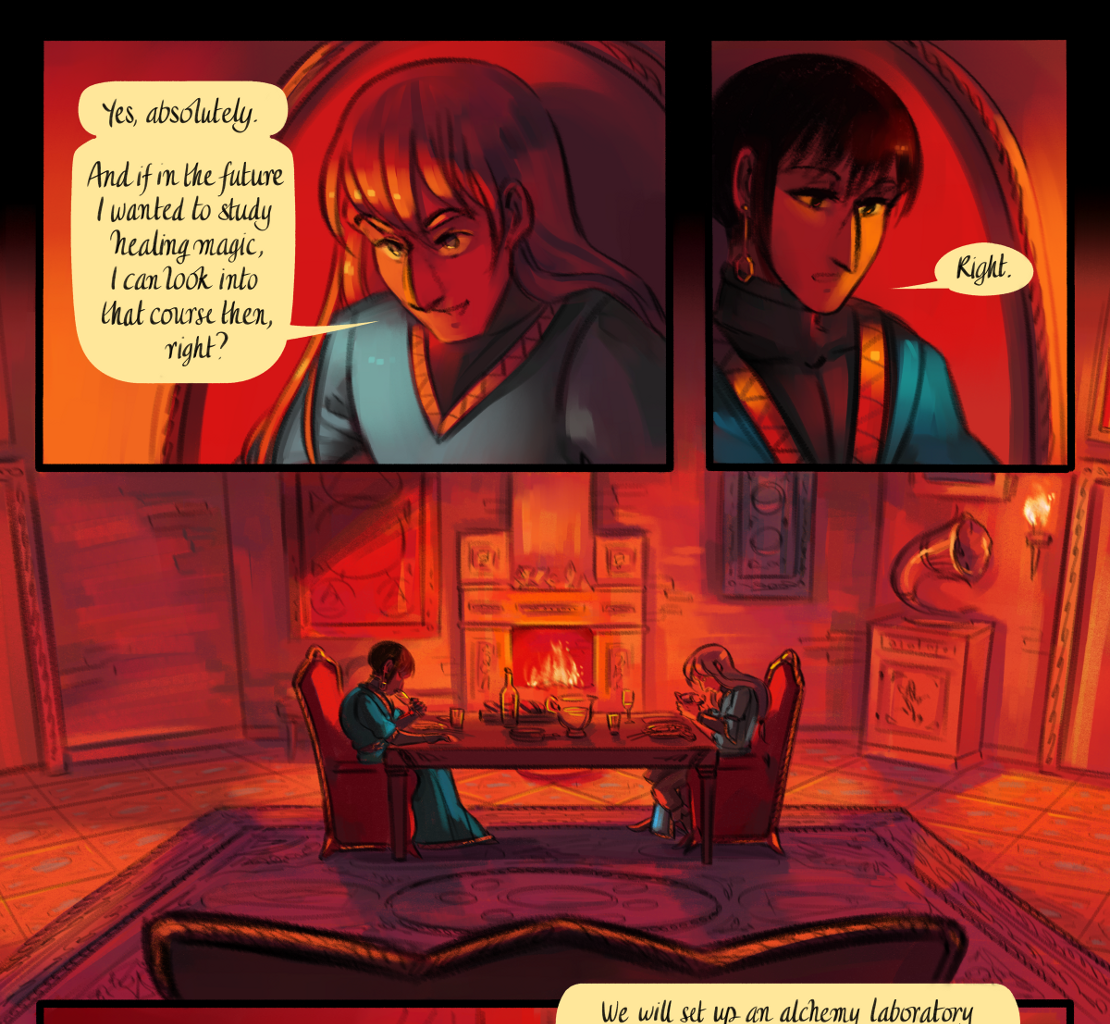 The Gifts of Darkness - Episode 15, Page 4: Chapter 15: The alchemy laboratory