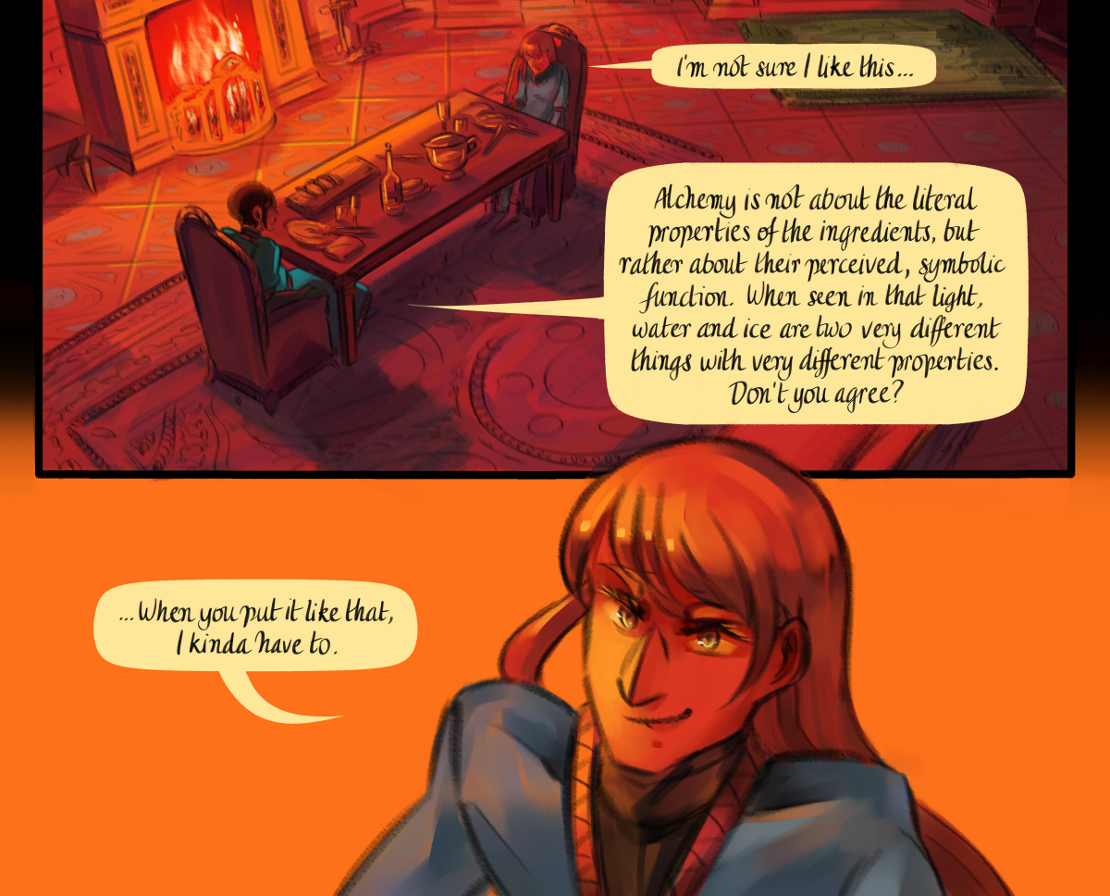 The Gifts of Darkness - Episode 15, Page 5: Chapter 15: The alchemy laboratory