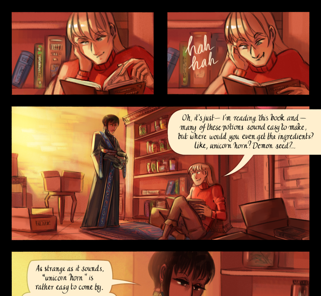 The Gifts of Darkness - Episode 15, Page 11: Chapter 15: The alchemy laboratory