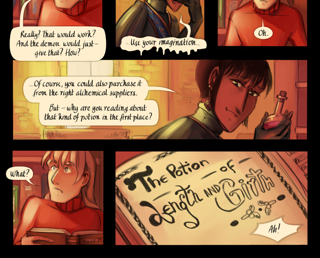 The Gifts of Darkness - Episode 15, Page 12: Chapter 15: The alchemy laboratory