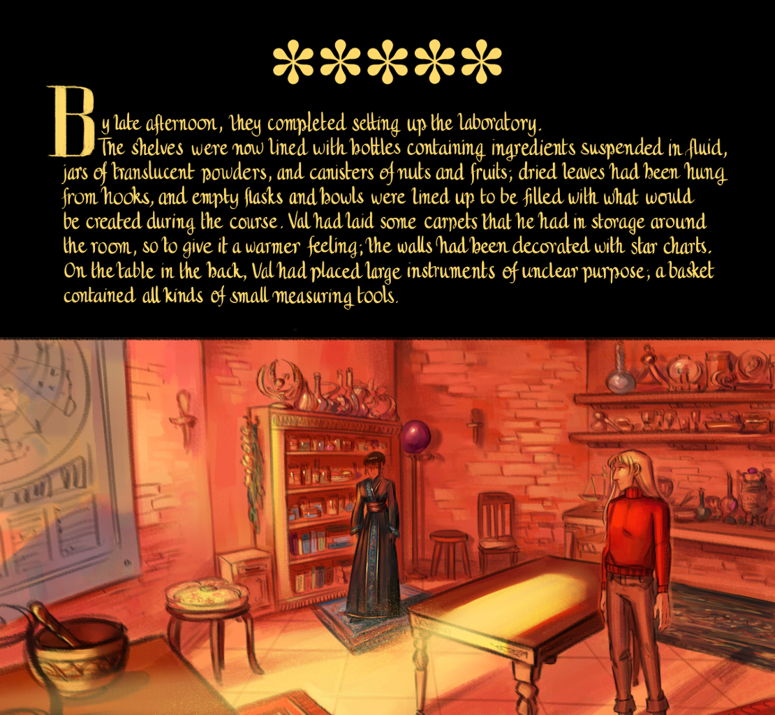 The Gifts of Darkness - Episode 15, Page 13: Chapter 15: The alchemy laboratory