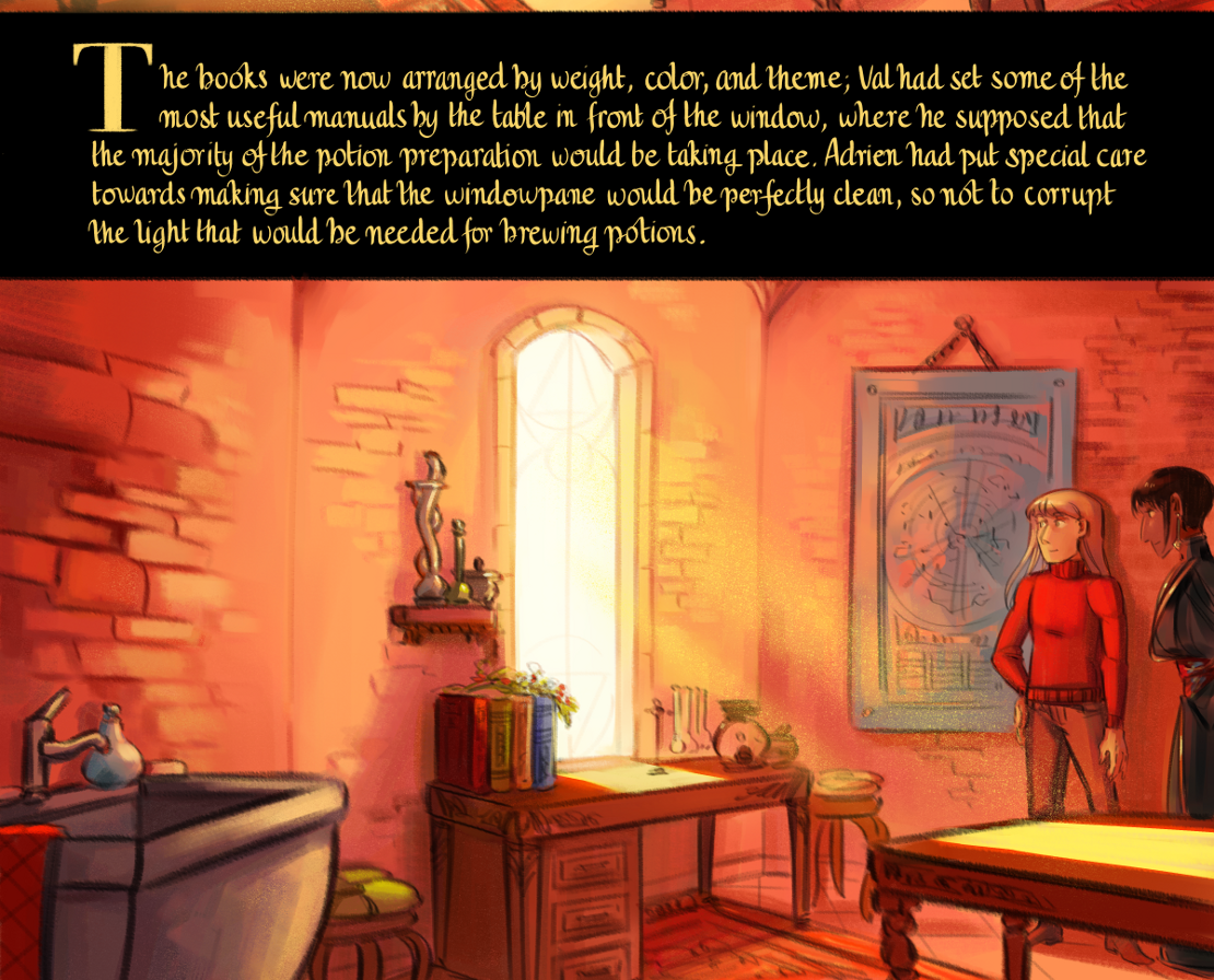 The Gifts of Darkness - Episode 15, Page 13: Chapter 15: The alchemy laboratory