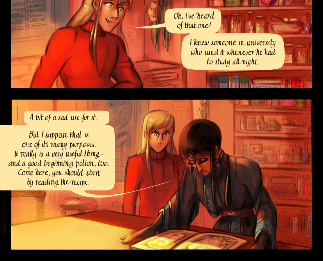 The Gifts of Darkness - Episode 15, Page 14: Chapter 15: The alchemy laboratory