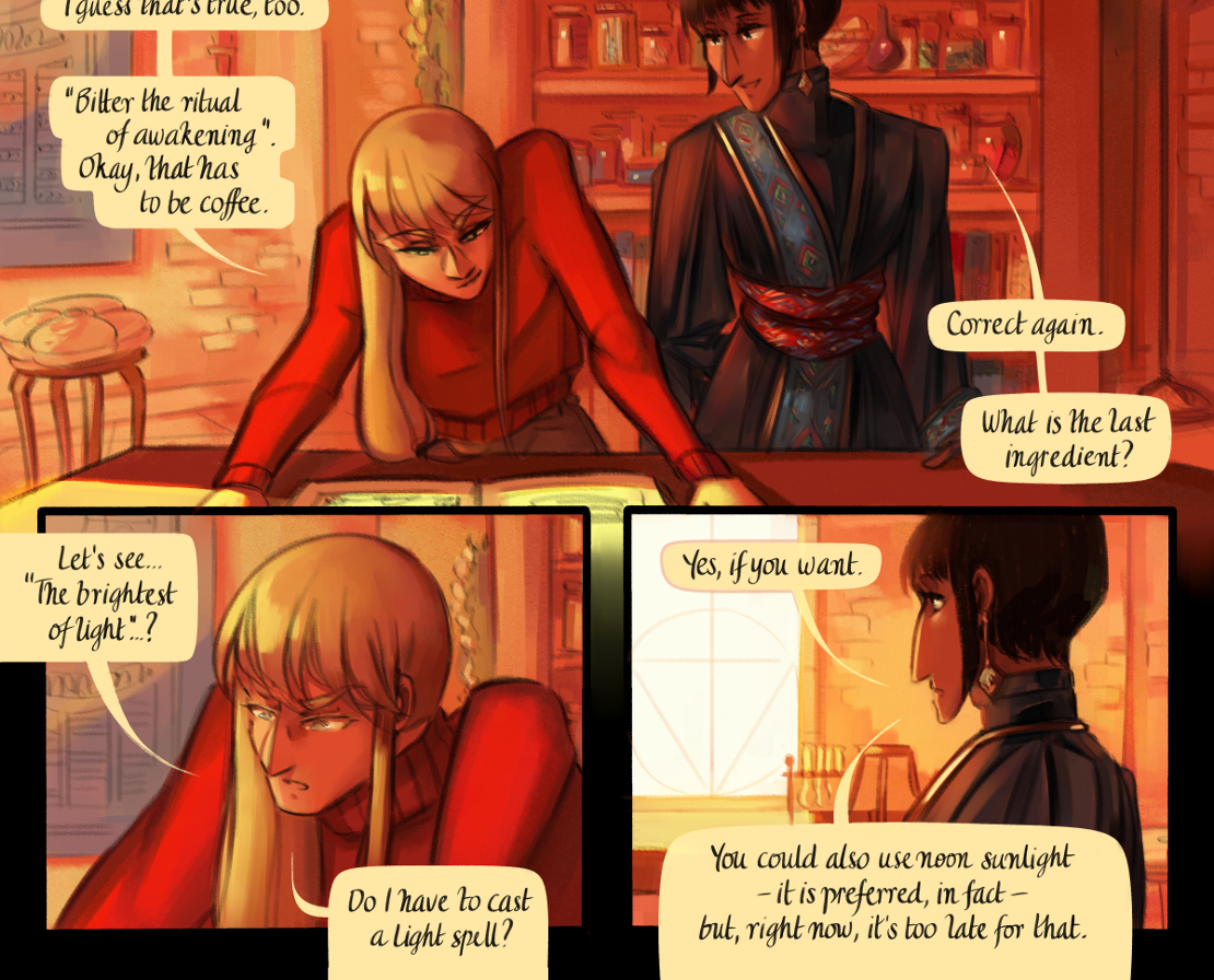 The Gifts of Darkness - Episode 15, Page 17: Chapter 15: The alchemy laboratory