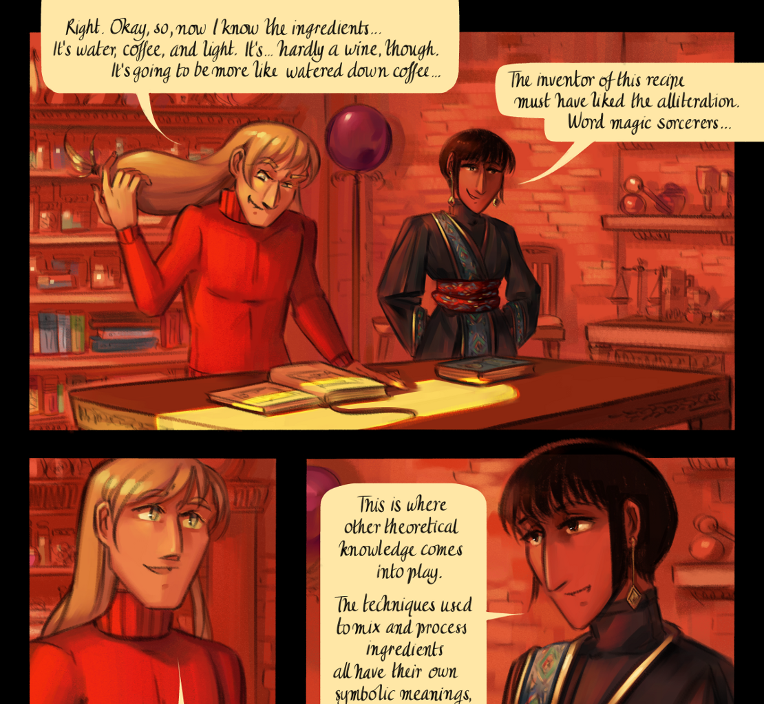 The Gifts of Darkness - Episode 15, Page 18: Chapter 15: The alchemy laboratory