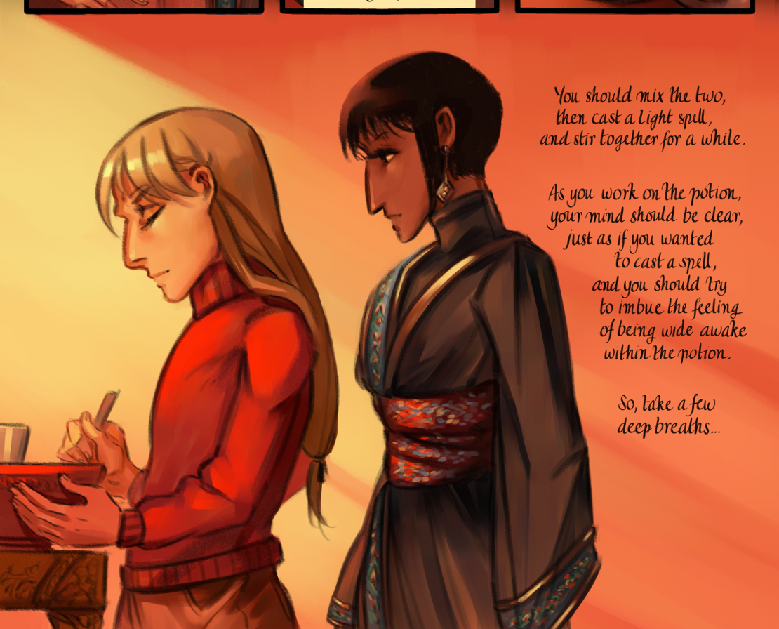 The Gifts of Darkness - Episode 15, Page 19: Chapter 15: The alchemy laboratory