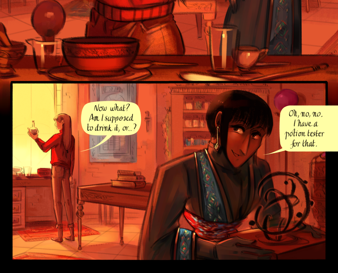 The Gifts of Darkness - Episode 15, Page 20: Chapter 15: The alchemy laboratory