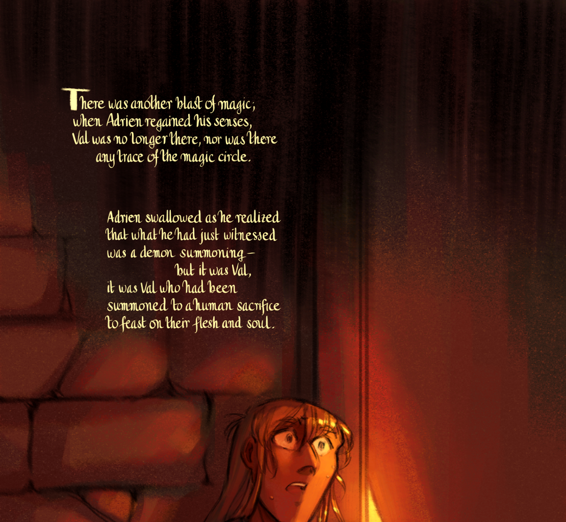 The Gifts of Darkness - Episode 16, Page 12: Chapter 16: Through the door