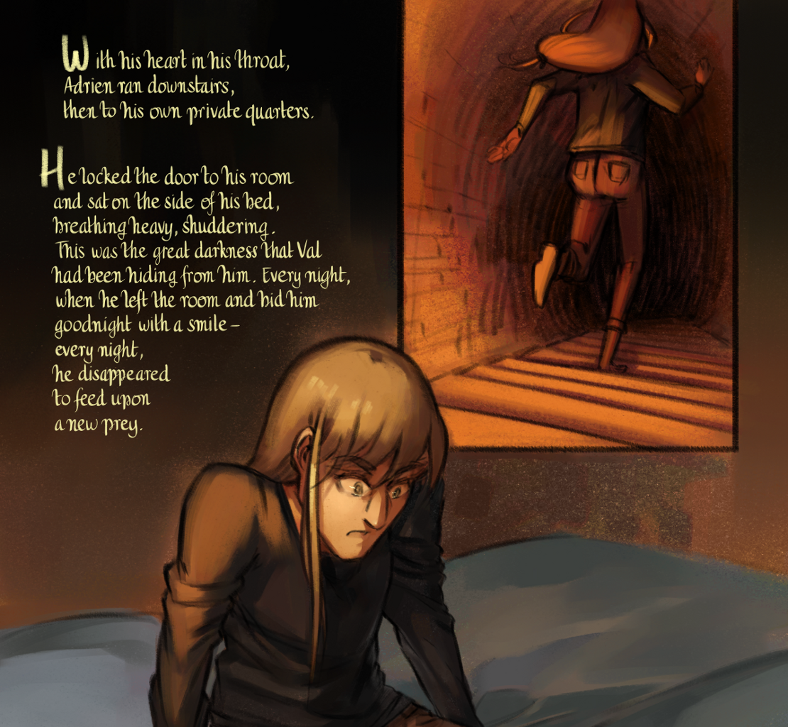The Gifts of Darkness - Episode 16, Page 13: Chapter 16: Through the door