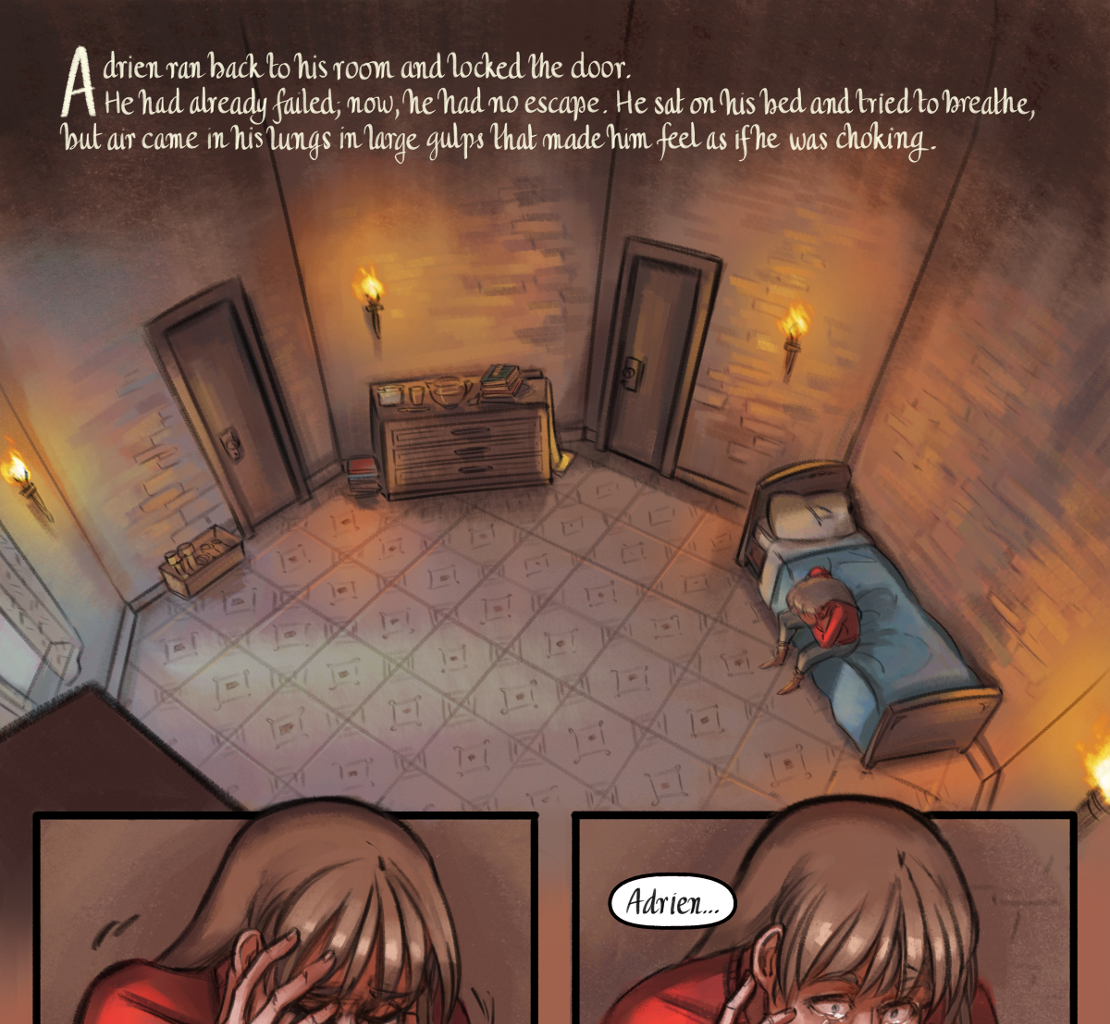The Gifts of Darkness - Episode 16, Page 24: Chapter 16: Through the door