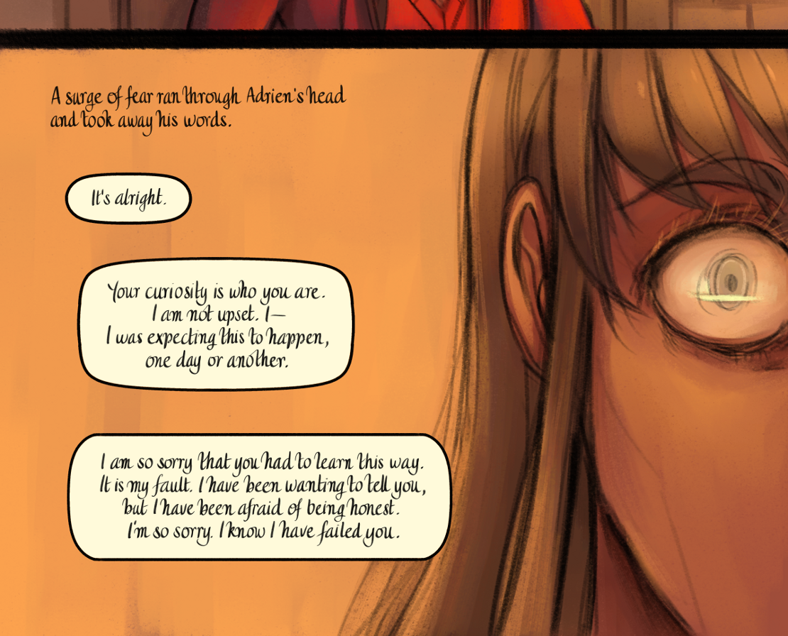 The Gifts of Darkness - Episode 16, Page 27: Chapter 16: Through the door